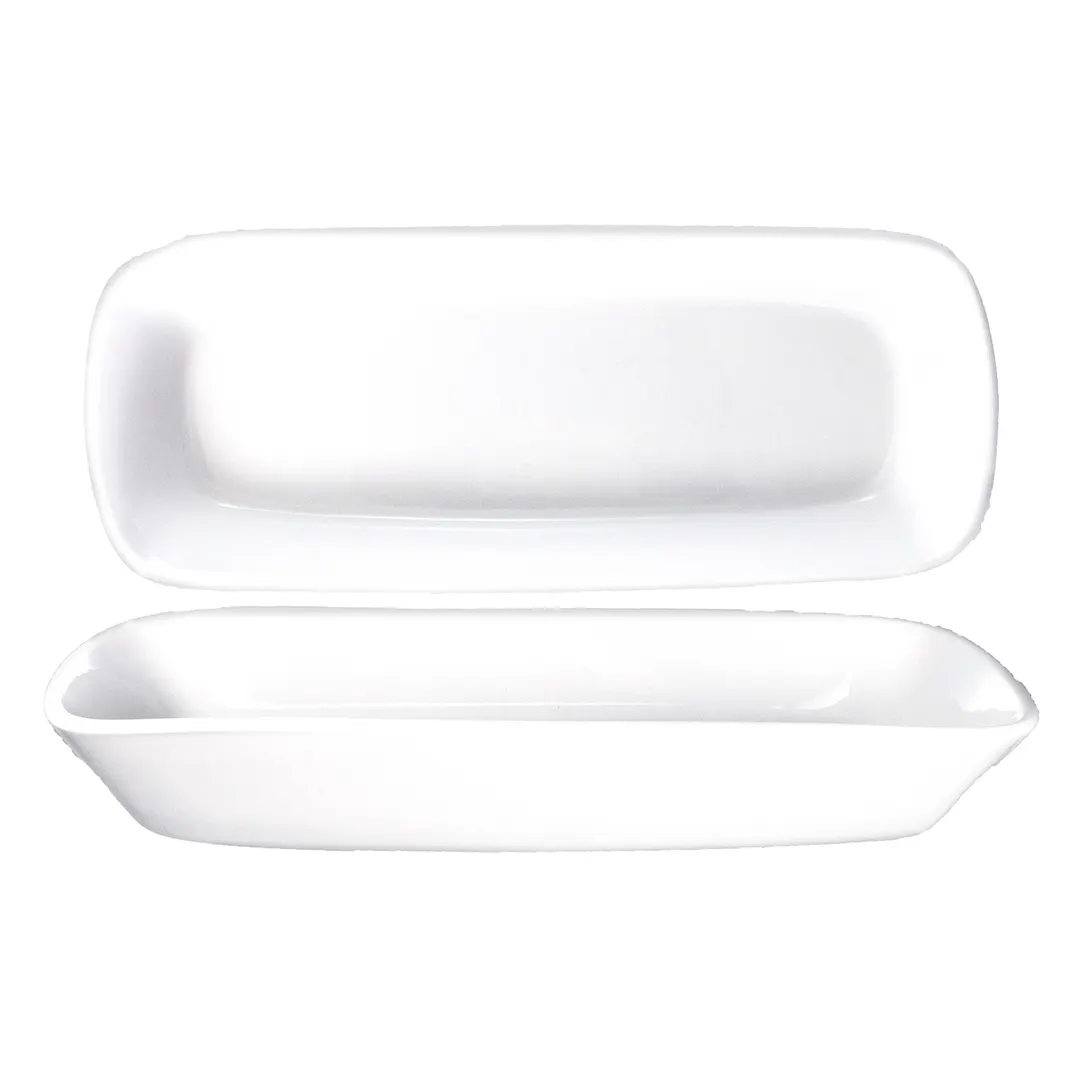 International Tableware QP-114 - 18‑Oz Porcelain Rectangular Bowl, 10" x 4" Microwave Safe - 1 Dozen