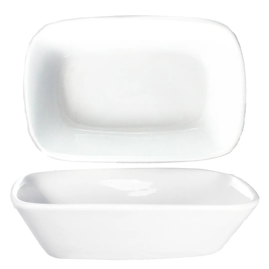International Tableware QP-64 - 10oz Porcelain Bowl 6"×4" White Safe - 1 Dozen