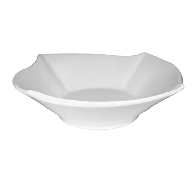 International Tableware RA-25 - 23 oz (8" x 2") Free‑Form Porcelain Bowl, Bright White, Microwave & Dishwasher Safe - 1 Dozen