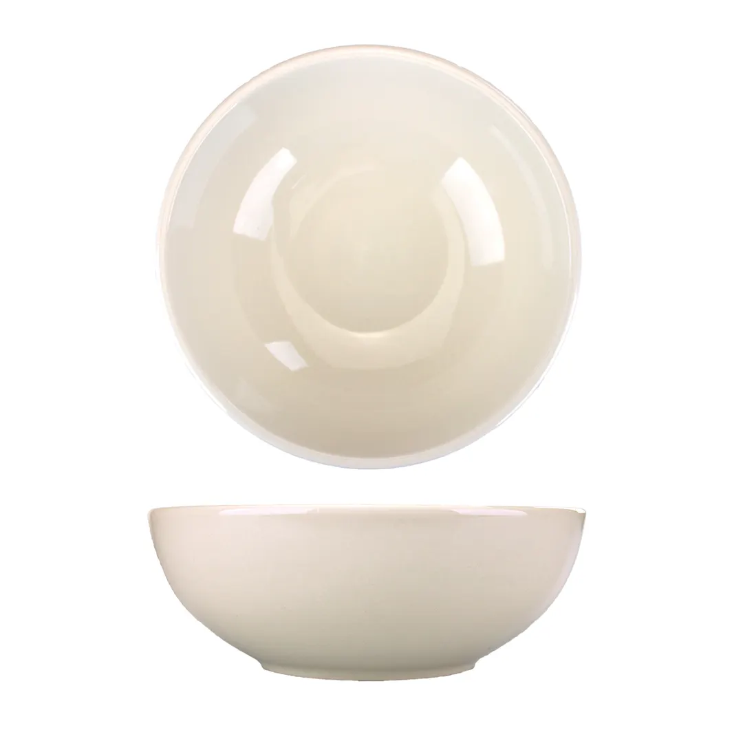 International Tableware RO-800 - 48 oz (1.5 qt) Round Ramen Bowl 8½" Dia x 3" H, Ceramic, Lead-Free - 1 Dozen