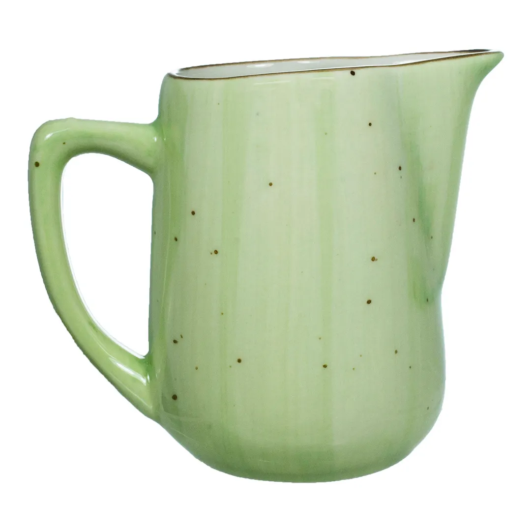 International Tableware RT-100-LI Creamer Pitcher, 6 oz, 2‑3/4" Dia x 3‑1/2" H, Lime Handle - 1 Dozen