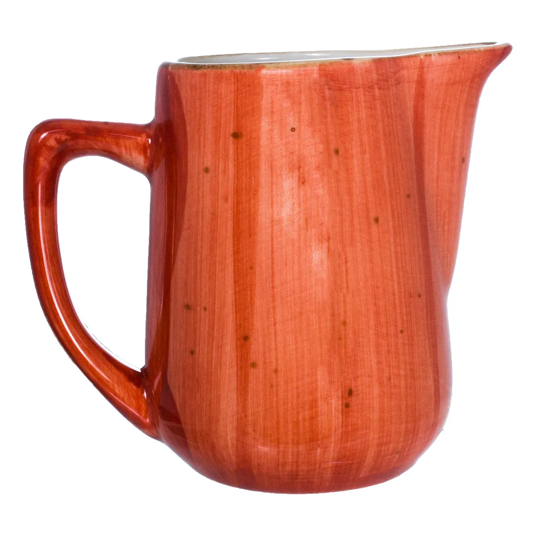 International Tableware RT-100-RU Creamer Pitcher 6-8 oz Ruby Ceramic Microwave Safe - 1 Dozen