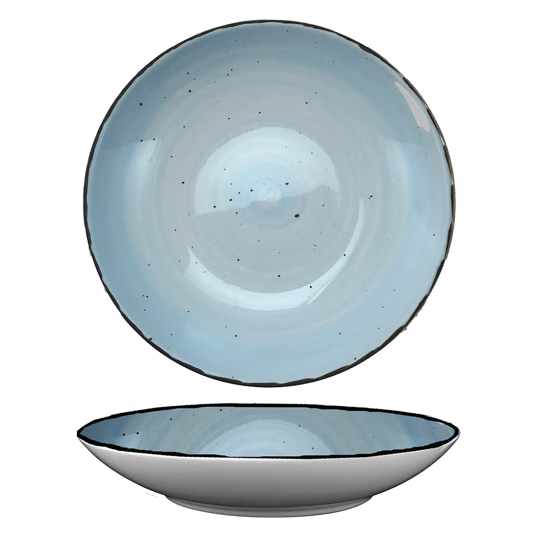 International Tableware RT-107-IC 7" Pasta Bowl, 14.5 oz., Ceramic, Round, Dishwasher Safe - 1 Dozen