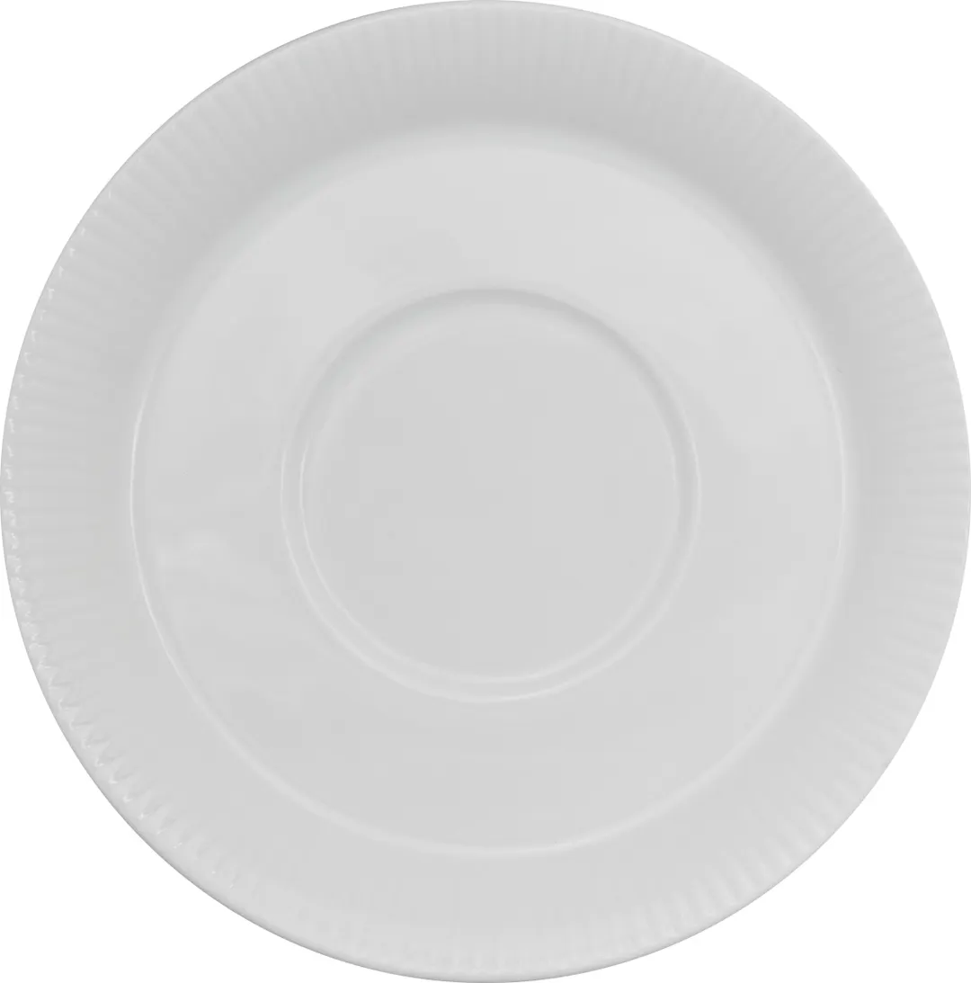 International Tableware SB-2 China Saucer, 6" Wide Rim, Round Porcelain, Bright White, 1 Dozen