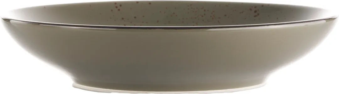 International Tableware SH-110-GS - 10" Bowl, 40 oz (1.25 qt), Green Smoke Dark Brown Trim, 1 Dozen