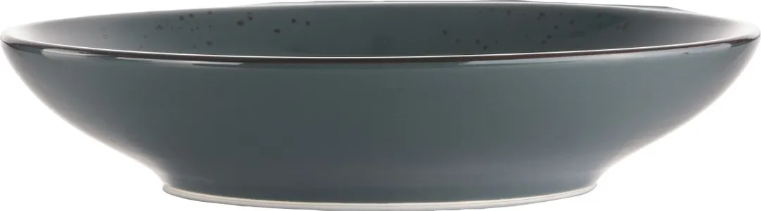 International Tableware SH-110-LN - 10" Bowl, 40 oz Blue Brown Trim, Splash™ Finish - 1 Dozen