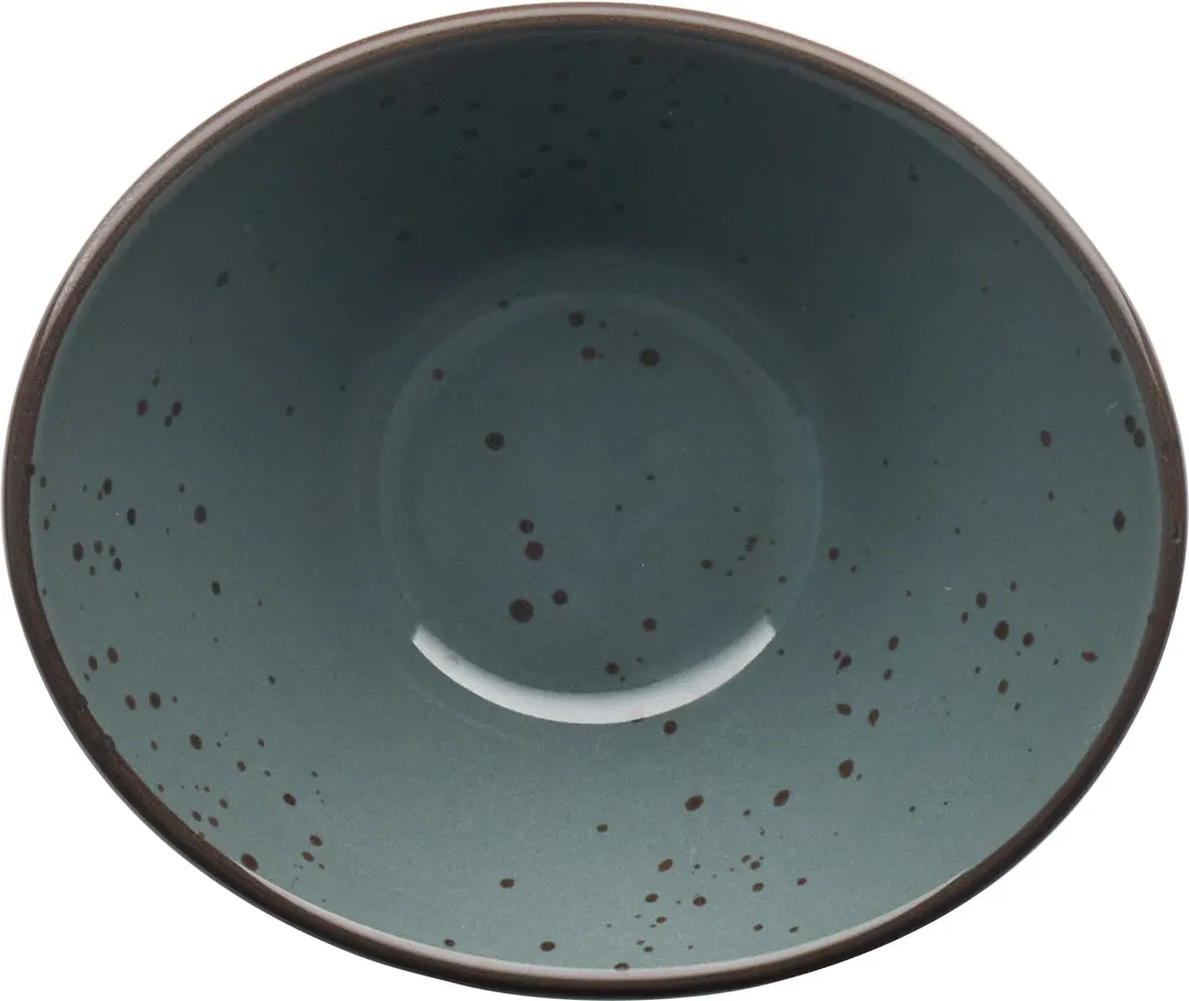 International Tableware SH-910-LN - 5" Oval Stoneware Bowl, 7 oz, Lunar Blue, Glaze Finish - 1 Dozen