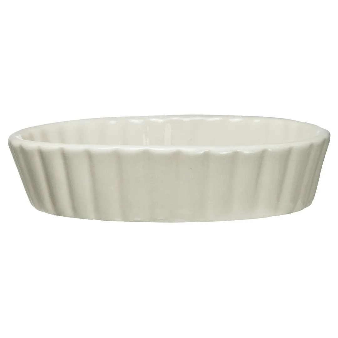 International Tableware SOFO-60-AW China Brulee Ramekin, 6oz, 5.5" x 4.125" Oval, Ceramic - 1 Dozen