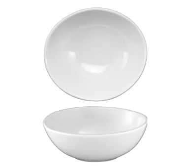 International Tableware TN-205 - 11oz. China Bowl, 5-1/8" Dia., Porcelain, White, 1 Dozen