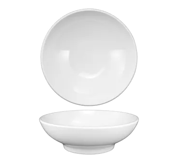 International Tableware TN-207 - 20 oz Bowl, 6" Dia x 2-1/8" H, White Torino™, Safe - 1 Dozen