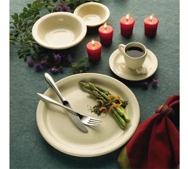 International Tableware VA-20 - 11" Round China Plate, Narrow Rim, White, Microwave Safe - 1 Dozen