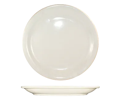 International Tableware VA-20 - 11" Round China Plate, Narrow Rim, White, Microwave Safe - 1 Dozen