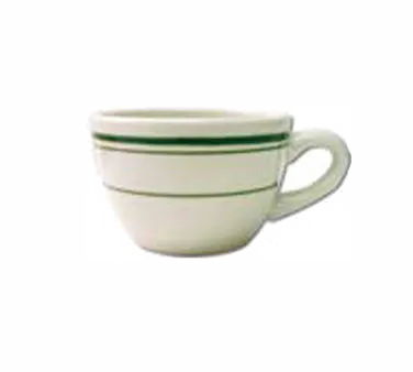 International Tableware VE-37 White Ceramic 8 oz Cup, Microwave Safe - 1 Dozen