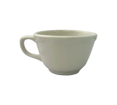 International Tableware VI-1 - 7.5oz White Ceramic Cup 4" Dia x 2.5" H, Microwave Safe - 1 Dozen