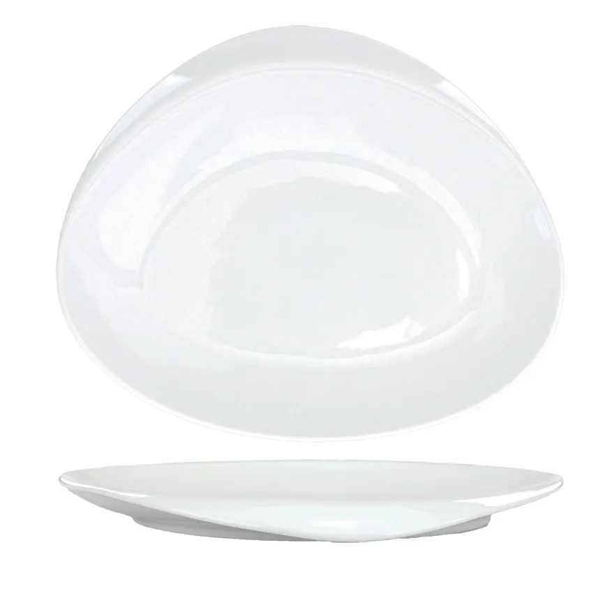 International Tableware VL-6 China Plate – 6" Round Porcelain White, Dishwasher Safe – 1 Dozen