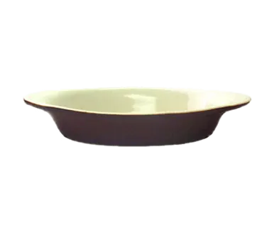 International Tableware WRO-15-B Rarebit, 15oz, 11" x 5-3/4", Ceramic, Two-Tone White/Caramel, 1 Dozen