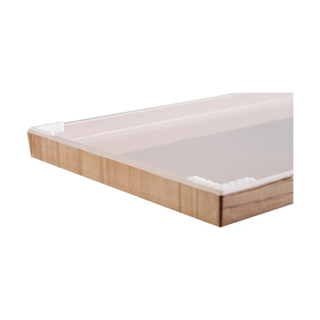 APS Germany APS 84604 - Melamine Tray 10-7/8" x 6-1/2" x 7/8", Browns, Dishwasher Safe - 6/Case