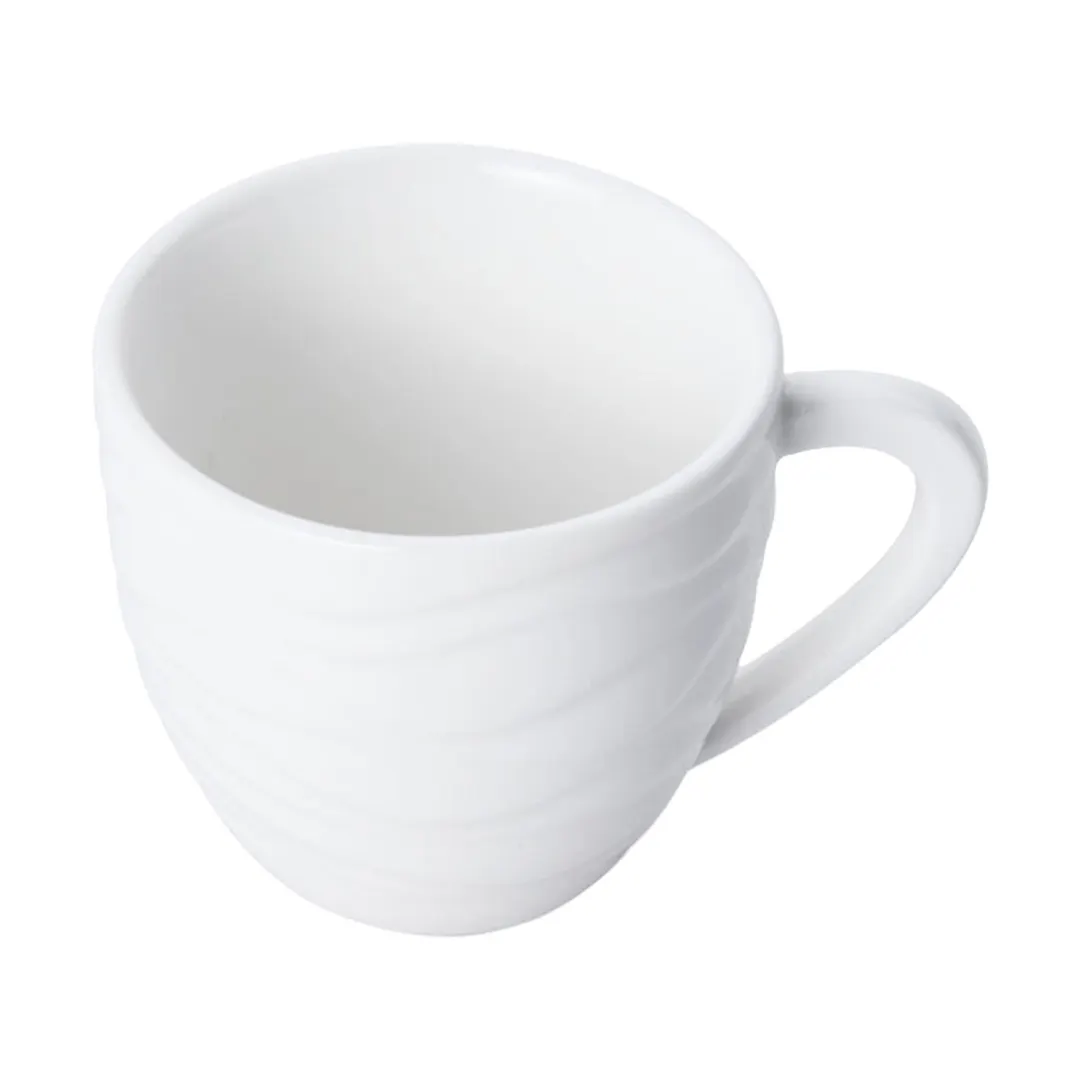 Mikasa 5260086 Camilla Demitasse Cup, 3 oz, Vitrified Porcelain, White, Dishwasher & Microwave Safe
