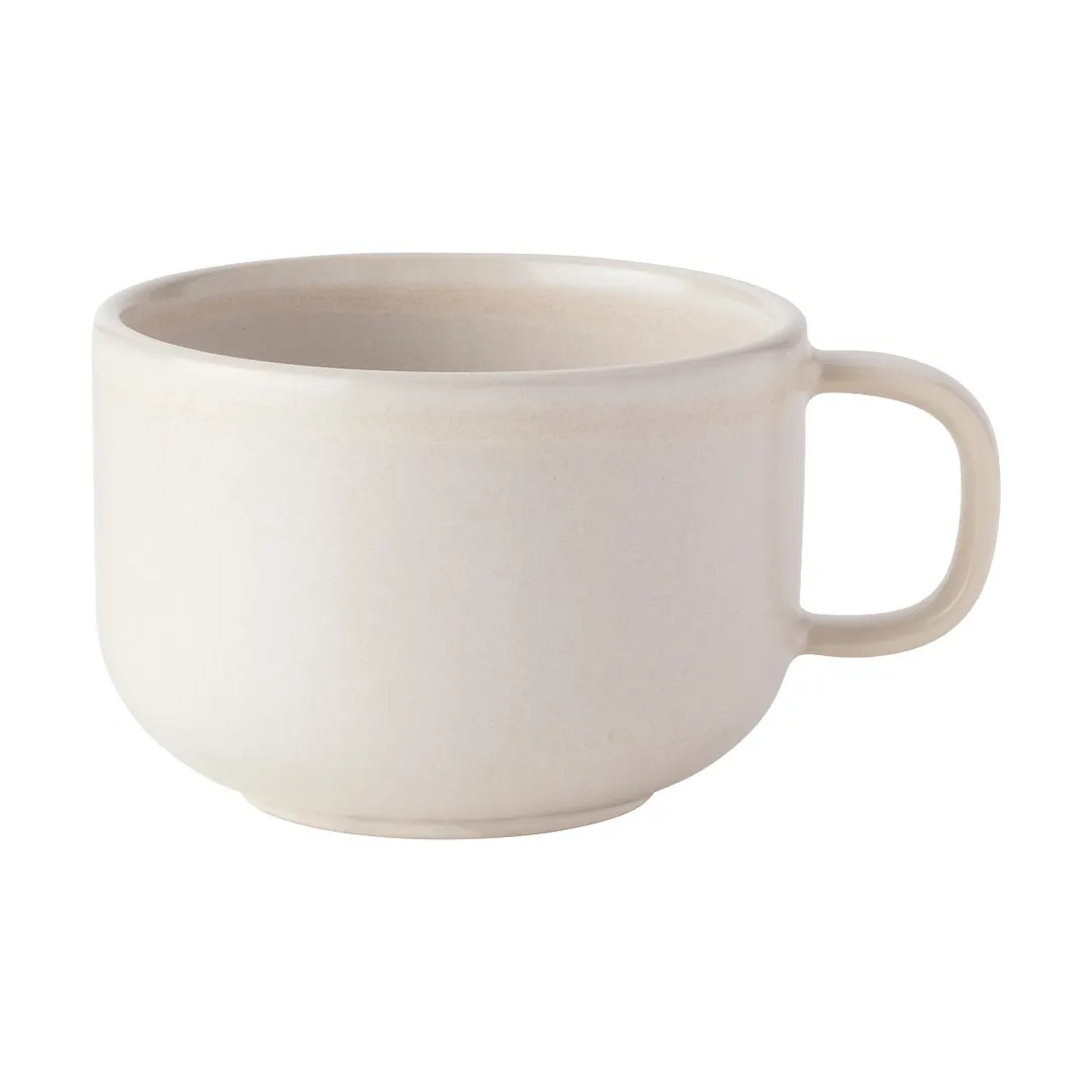Mikasa Solitude 5275151 Tea Cup, 9.3oz Natural China, Dishwasher Oven Microwave Safe