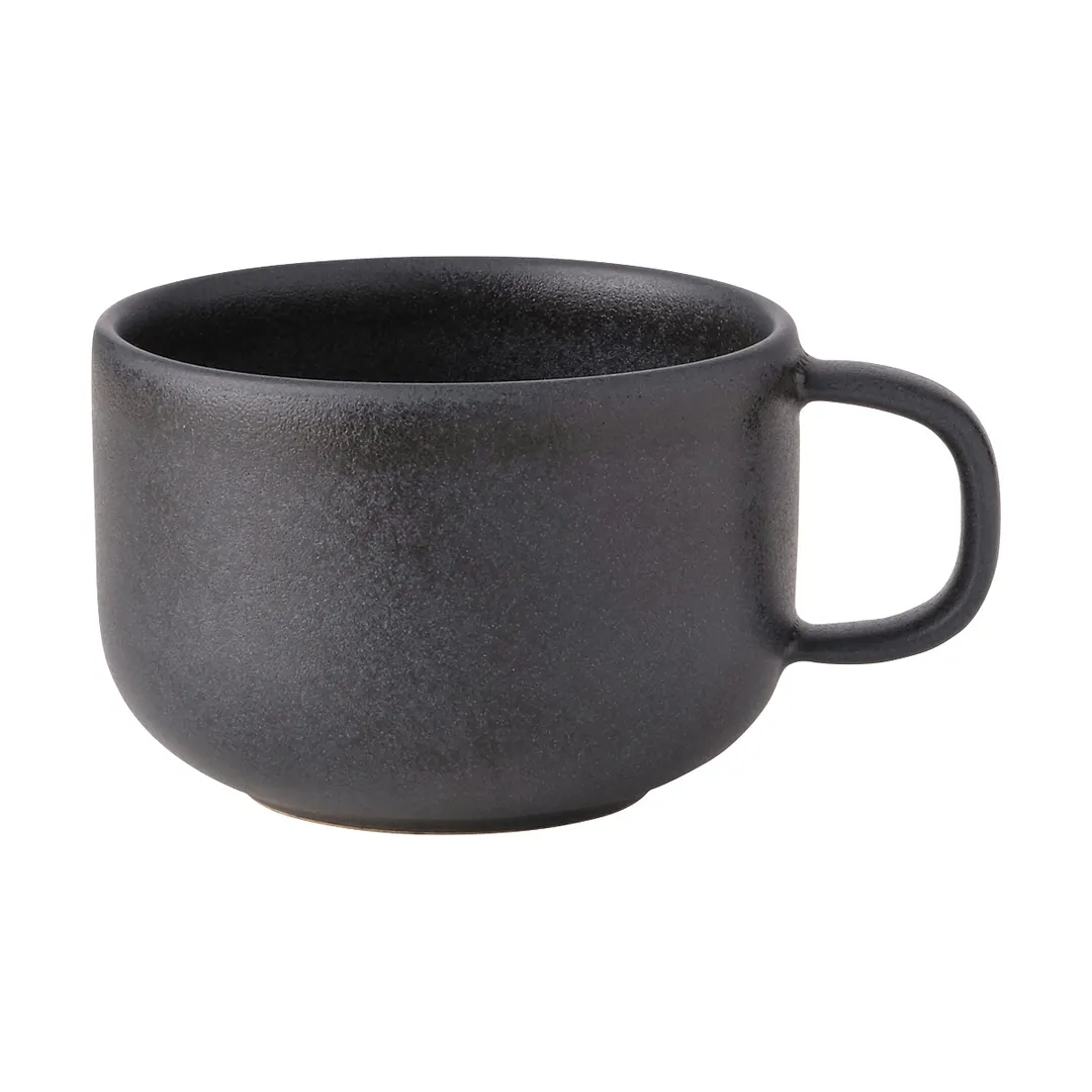 Mikasa 5275378 Obsidian Chinese Tea Cup, 9.3 oz (0.28 qt), Black, Elegant Tableware