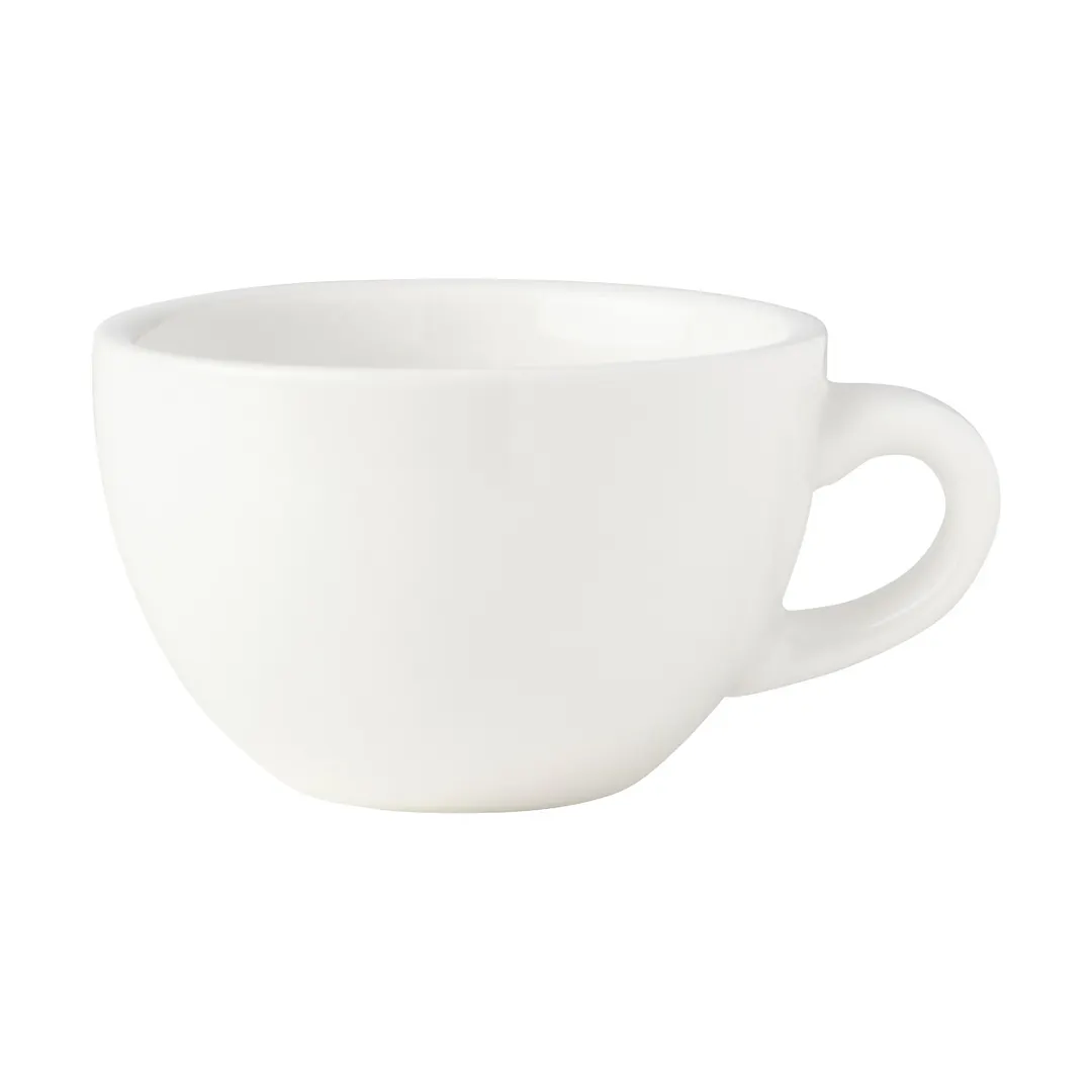 Mikasa 5292246 Bistro Blanc Coffee Cup, 10 oz., Vitrified Porcelain, White