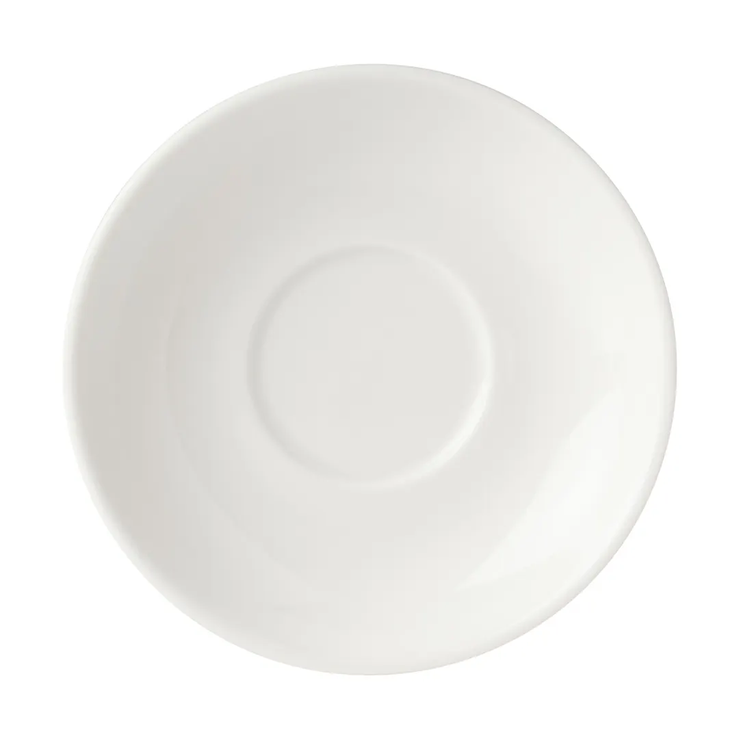 Mikasa 5292260 Bistro Blanc China Saucer, 6.25" dia., Vitrified Porcelain, White