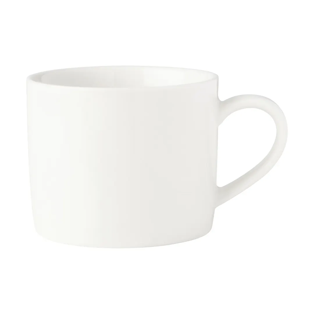 Mikasa 5292272 Bistro Blanc Chinese Tea Cup, 7.4 oz, Vitrified Porcelain, White