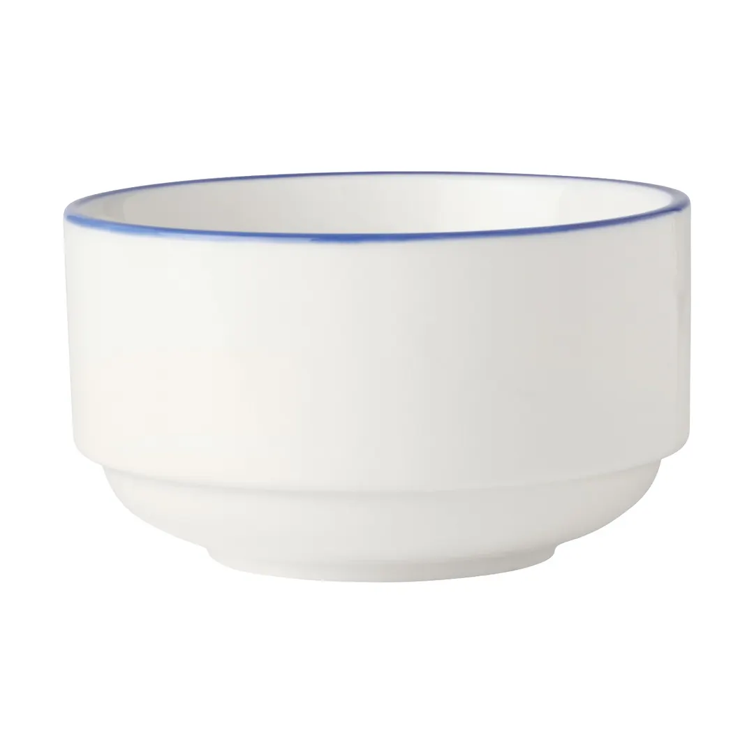 Mikasa 5305731 Bistro Cup - 9.5 oz (0.3 qt), 4.1" Height, Pin Blue Porcelain Dinnerware