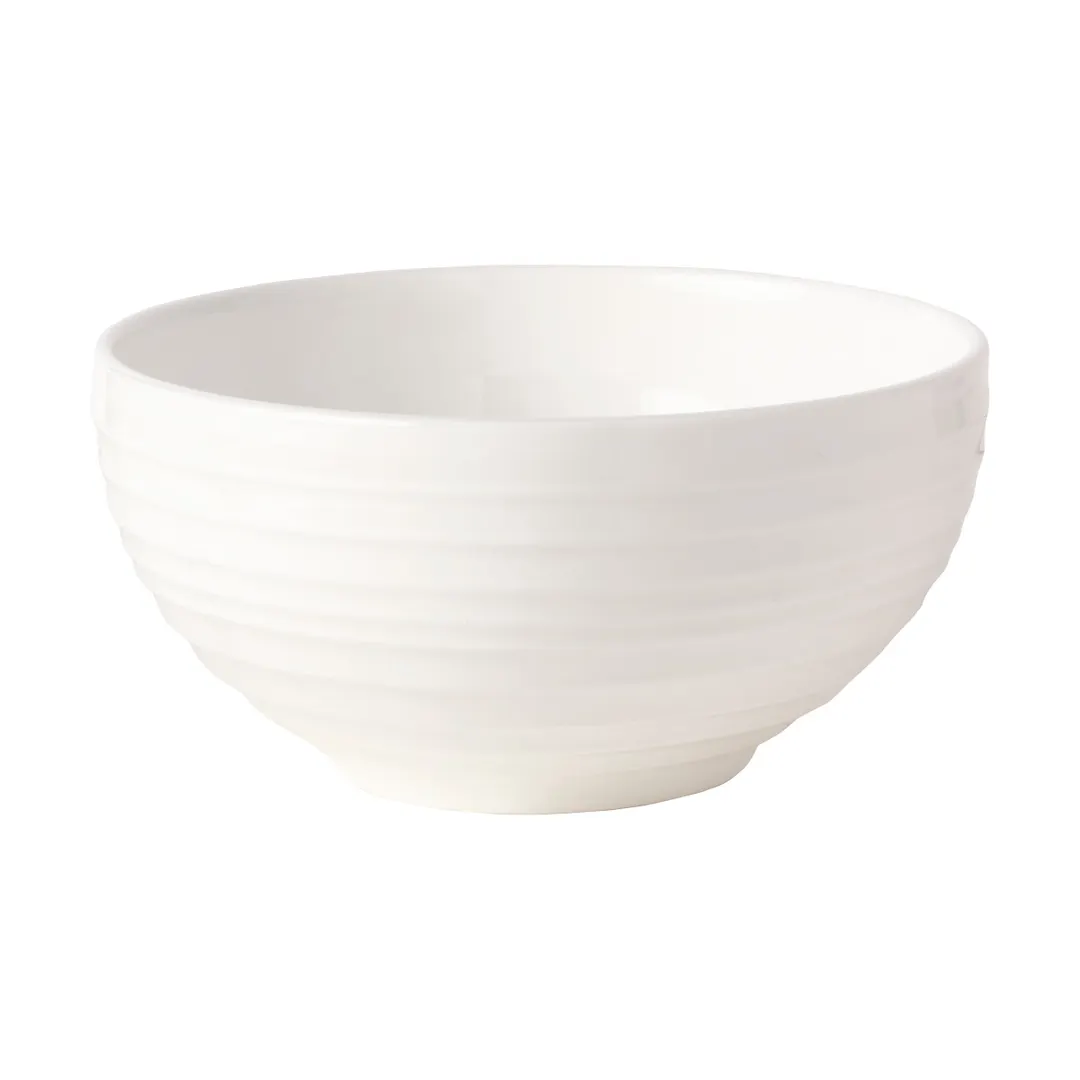 Mikasa 5308902 White Bone China Bowl, 4.5" Diameter, 10 oz, Fine Porcelain Tableware