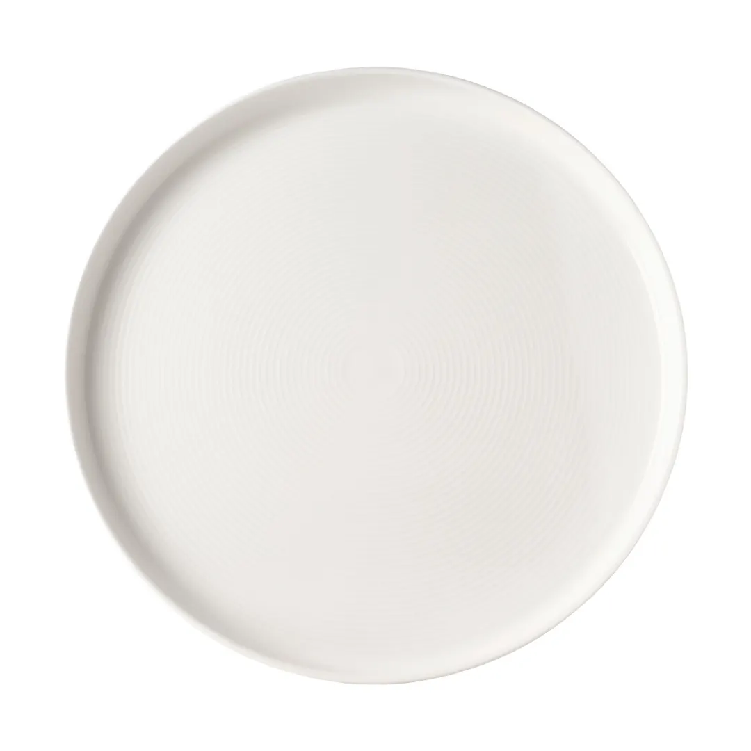 Mikasa 5308917 Callisto Dinnerware Plate, 10.6" Wide Rim, Round Shape, White Bone China