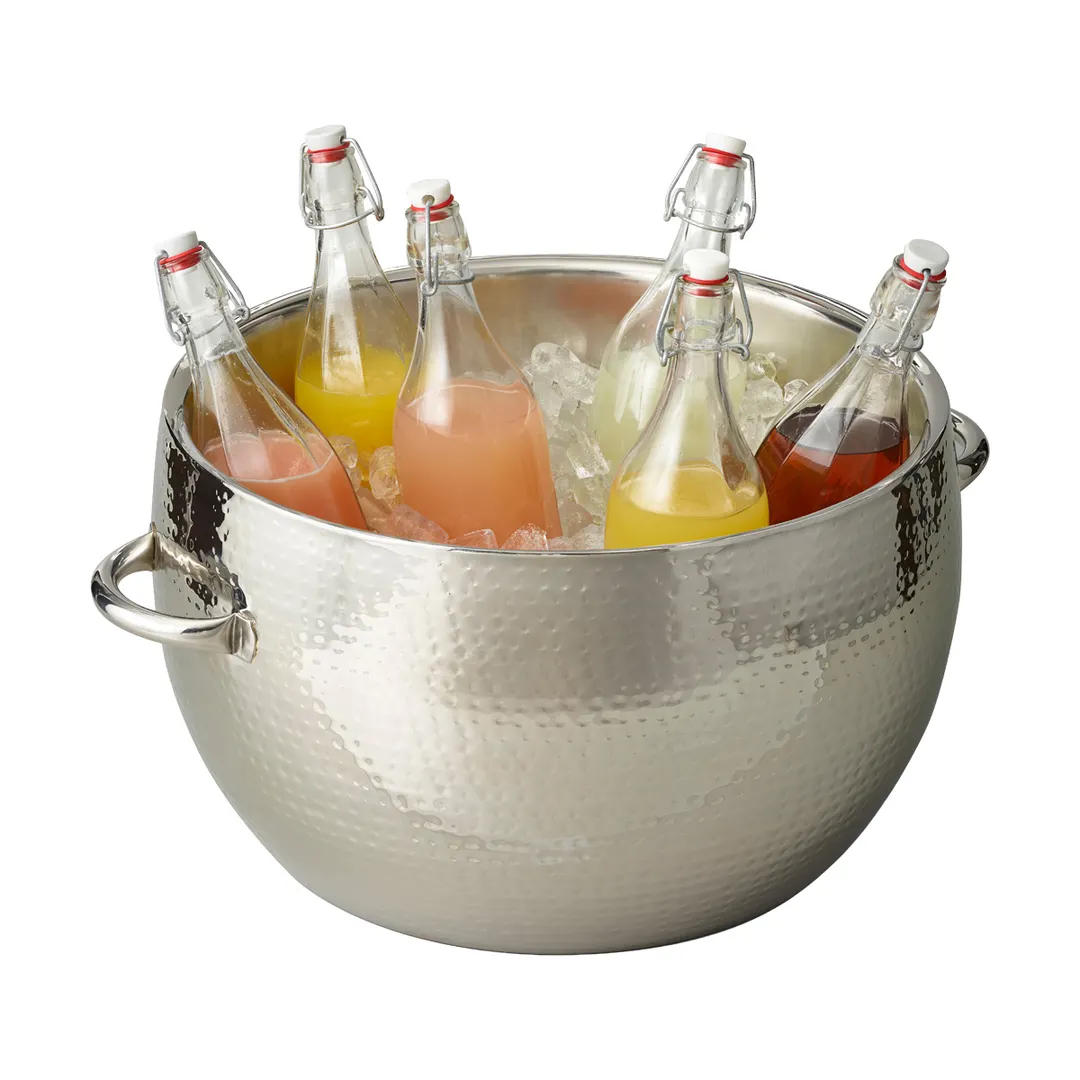 Steelite 7600CV035 Double Wall Beverage Tub, 7.0" x 17.75", 5-7 Gallon (20-24 Qt), Stainless Steel