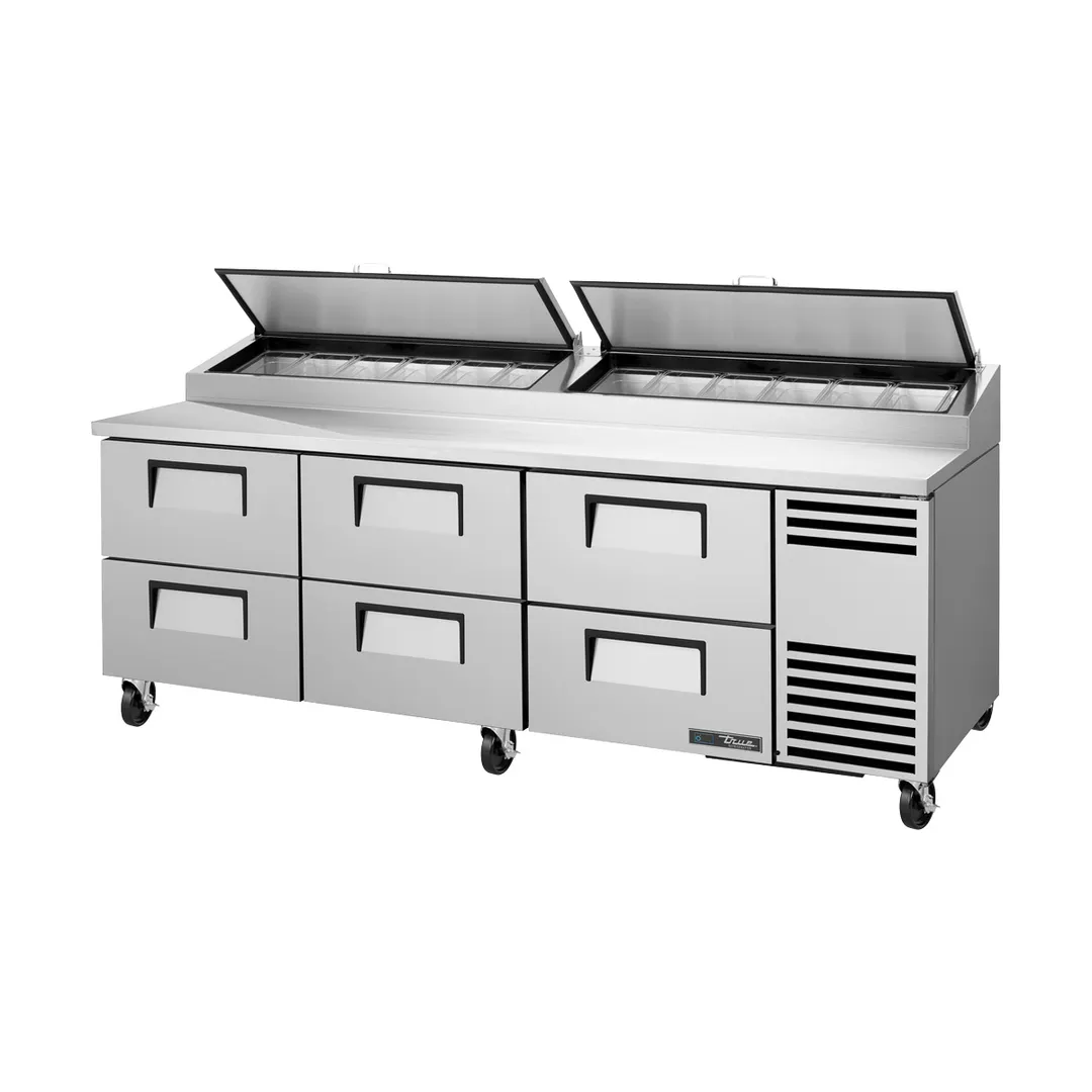 True TPP-AT2-93D-6-HC~HGTP Pizza Prep Table Refrigerated Counter