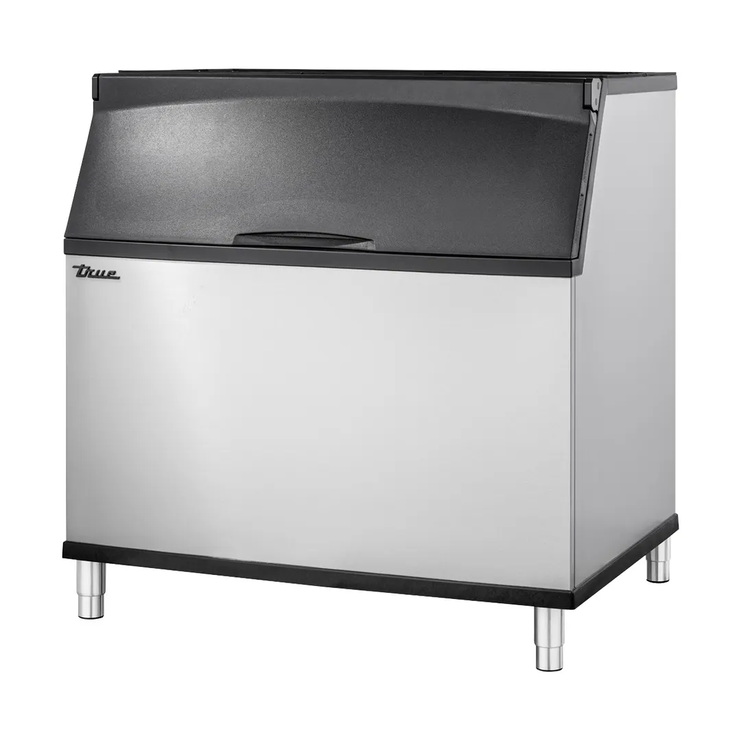 True TIB-948-A Ice Bin - 48"W x 35"D x 50"H, 865 lb Capacity, Aluminum Exterior, Slow-Close Door