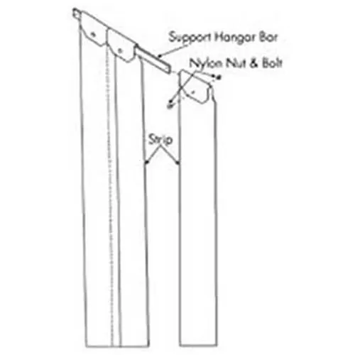 AllPoints 1241221 Strip Curtain Unit