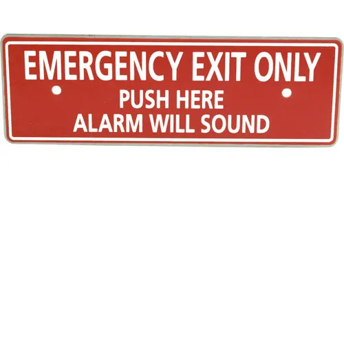 AllPoints 1341139 Emergency Exit Paddle Bar Plate