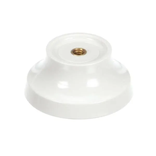 AllPoints 2171286 Caramel Knob for Condiment Dispenser, White Finish, 1-3/4" OD