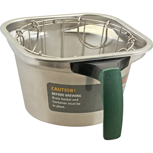 AllPoints 2762072 Basket, Brew (9" Sqx5"D, Grn Hndl)