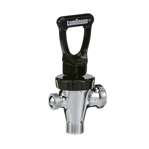 AllPoints 561025 Faucet S-1 Type, 1/2" NPS Union Wall‑Mount, Chromed Body for Coffee Brewers & Urns