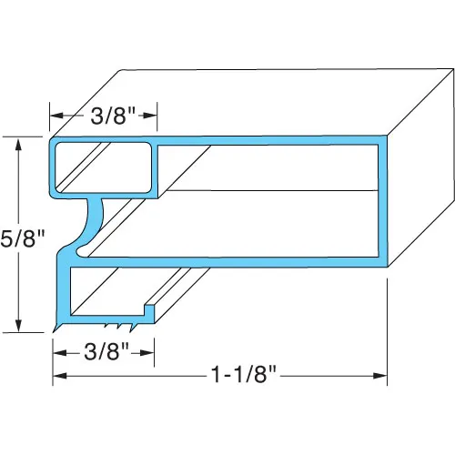 AllPoints 741244 Door Gasket, 31-1/4" x 61-5/8" (NET Price)