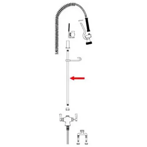 AllPoints 8405357 Riser Tube, 32", lead free