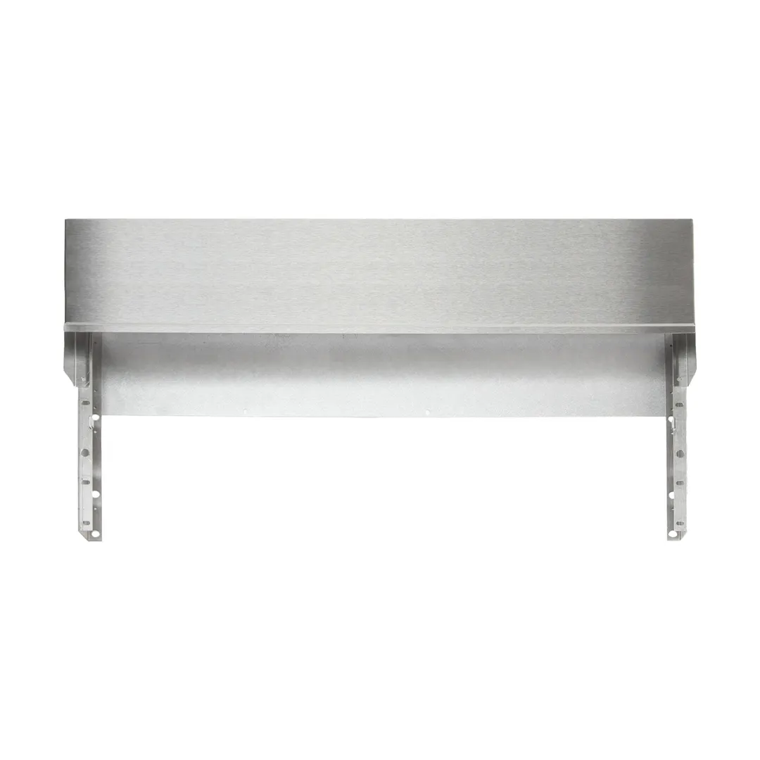 Vulcan STUB10-XL36 36" x 10" Stainless Steel Backguard Flue Riser for 36" Ranges, without Shelves