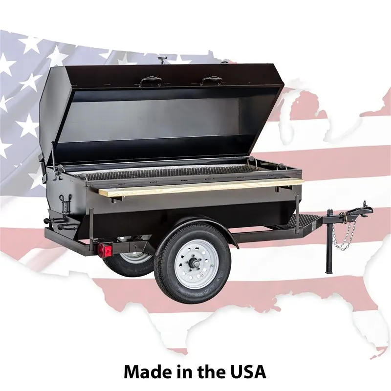 Big John Grills 6SDG COMBO Trailer Outdoor Charbroiler