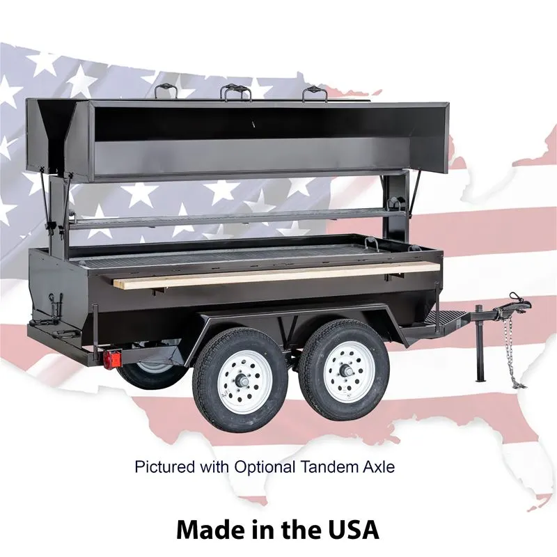 Big John Grills 8DDG COMBO Trailer Outdoor Charbroiler