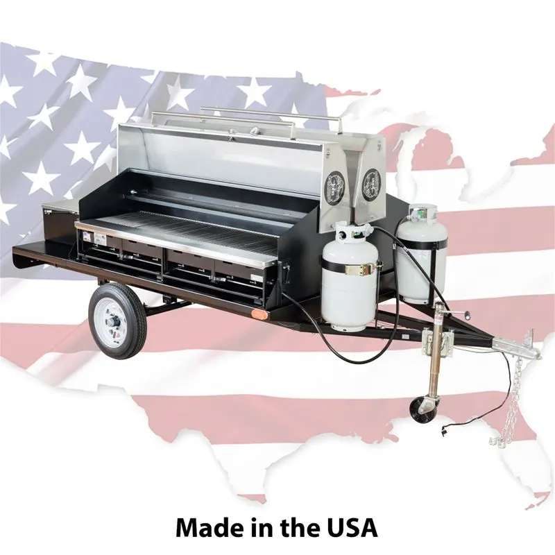 Big John Grills TRAIL BOSS II Trailer Outdoor Charbroiler