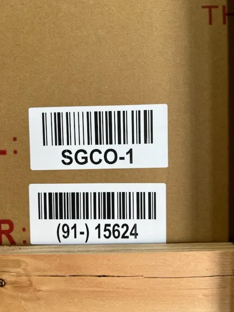 Serv-Ware SGCO-1 Single Deck Full Size Gas Convection Oven with Solid State Controls - Open box