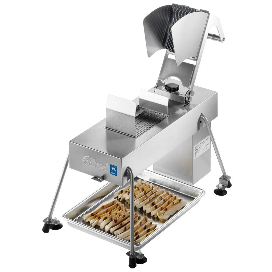 Edlund 356/115V Food Slicer – Dual 3/16" Serrated Blade, Aluminum & Stainless Steel, 115V 60Hz 1-Phase