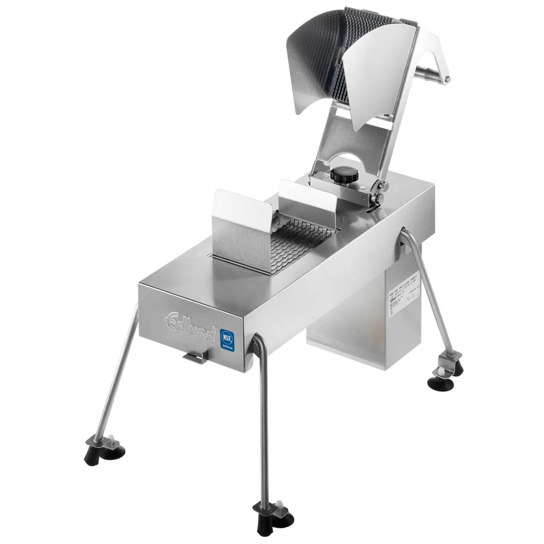 Edlund 356XL/115V Dual 3/16" Serrated Blade Commercial Tomato Slicer, 115V Electric, Aluminum & Stainless Steel