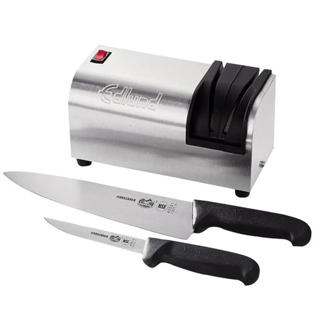 Edlund 395/230V Electric Knife Sharpener with Easy Track Guidance, 230V, cULus, CE - Sharpening Only