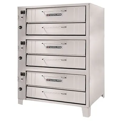 Bakers Pride 4153 66" Gas Pizza Deck Oven, Triple Deck