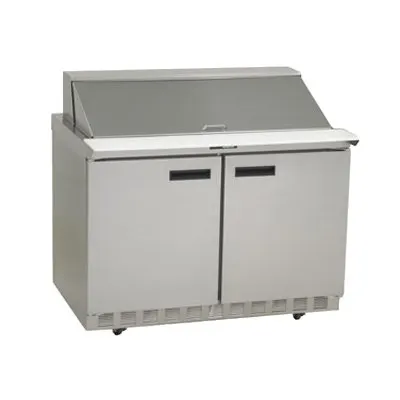 Delfield 4448NP-18M 48" Mega Top Sandwich / Salad Prep Table w/ 2 Doors, 18 Pans